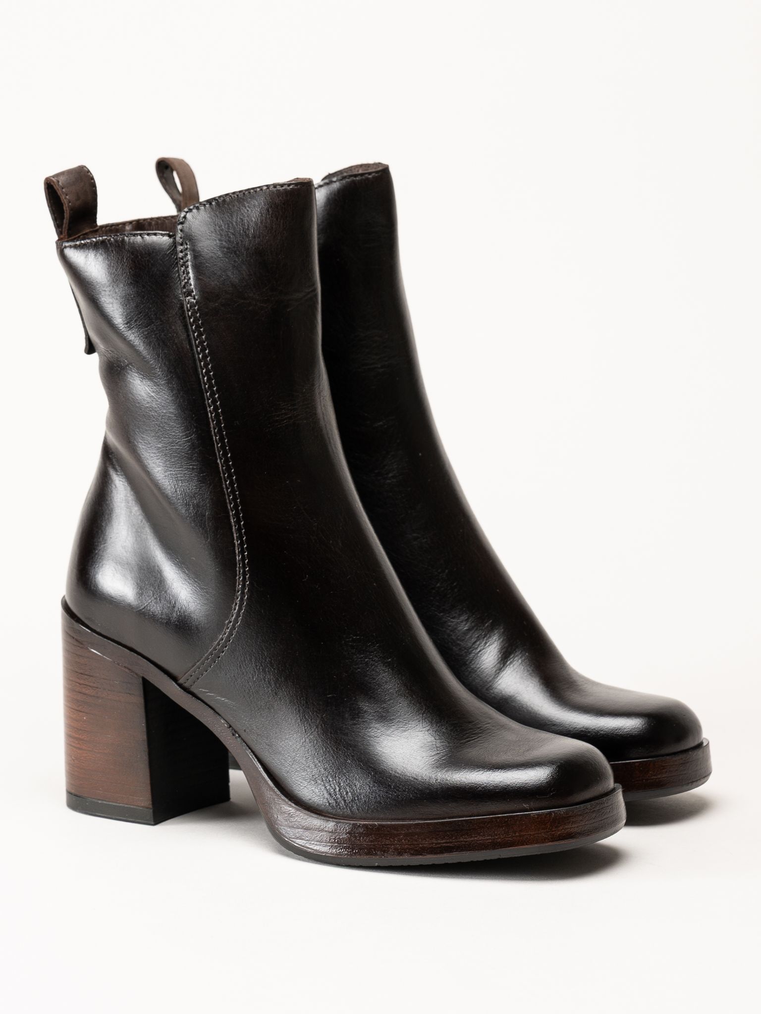 Mjus - Mörkbruna boots