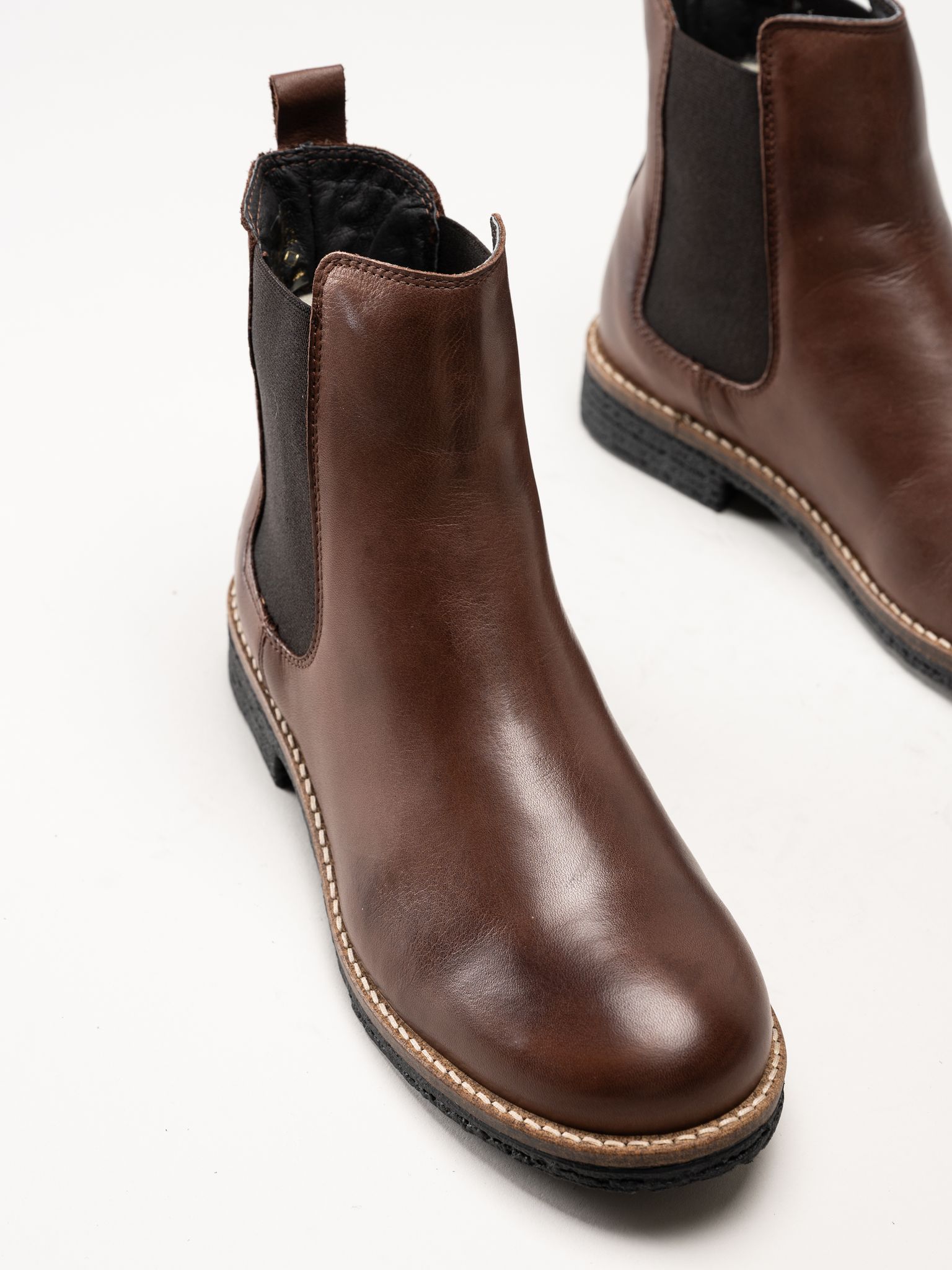 Rosa Negra - Mörkbruna chelsea boots