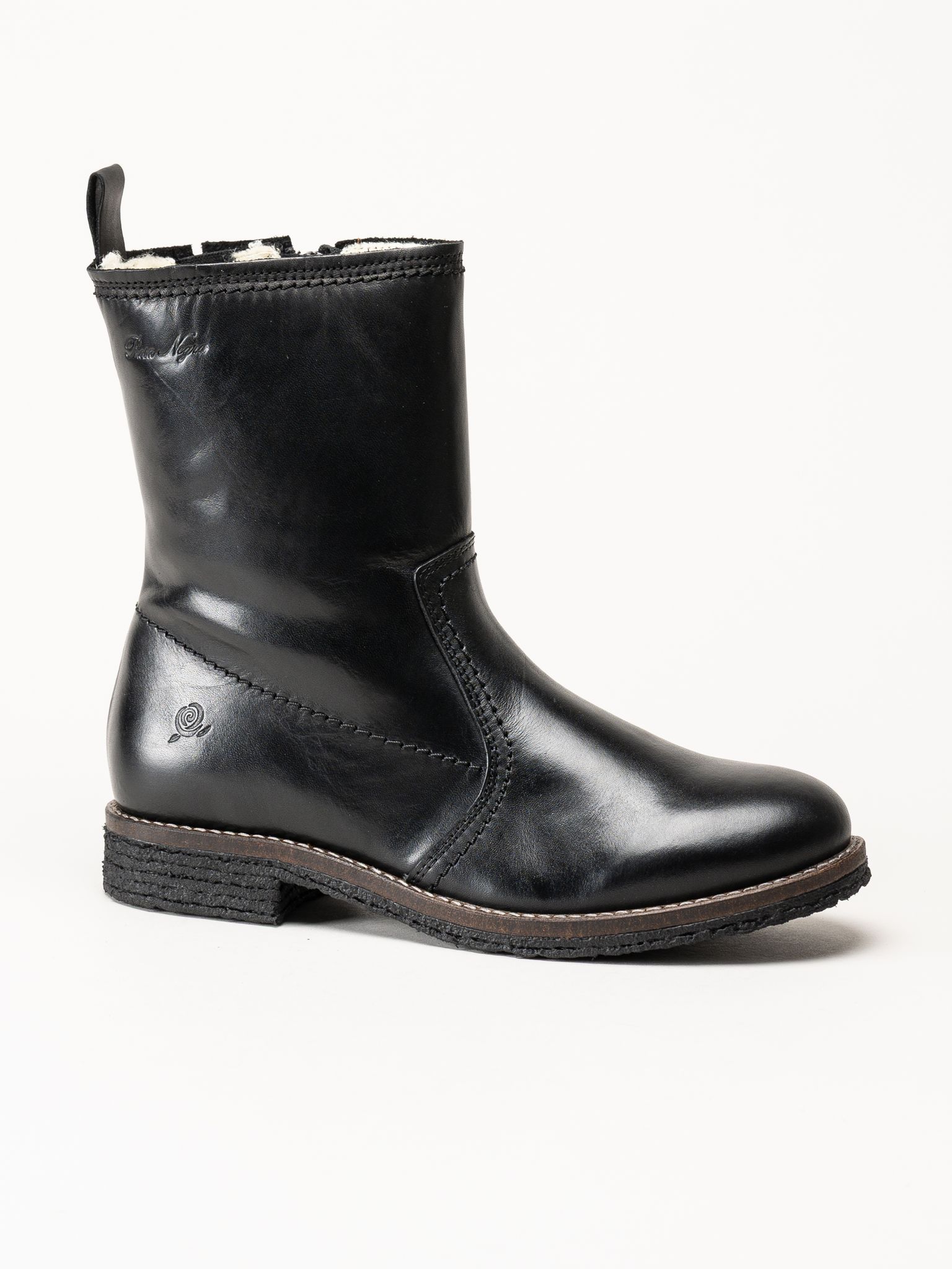 Rosa Negra - Svarta fodrade skinnboots