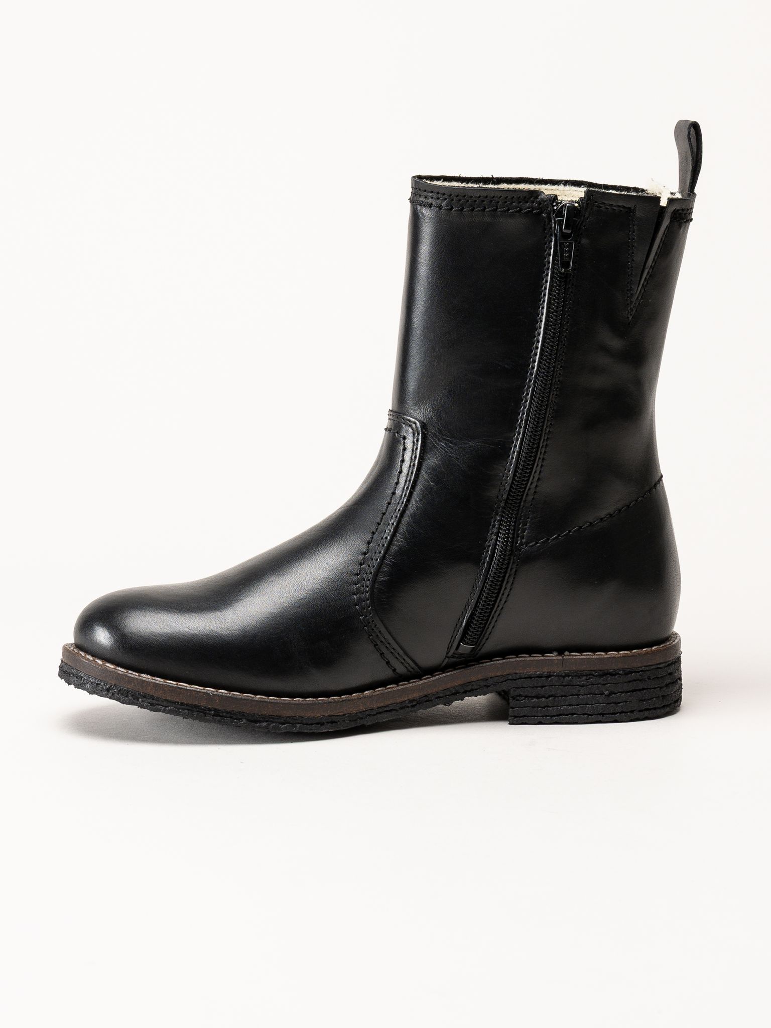 Rosa Negra - Svarta fodrade skinnboots