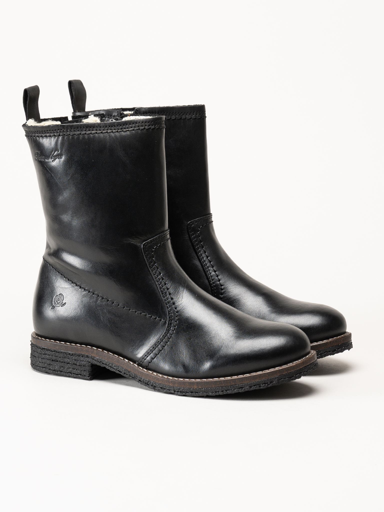 Rosa Negra - Svarta fodrade skinnboots