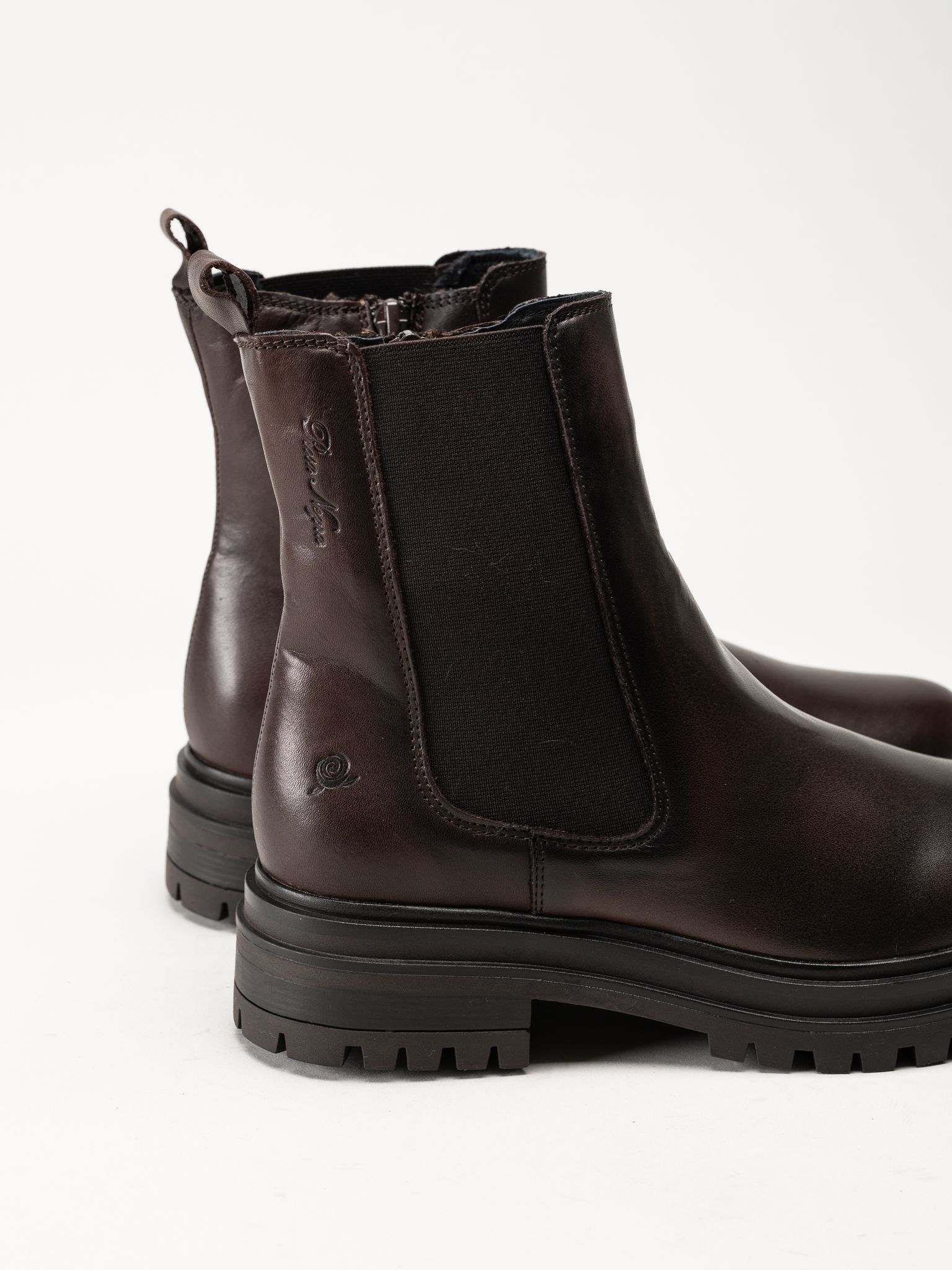 Rosa Negra - Mörkbruna skinnboots