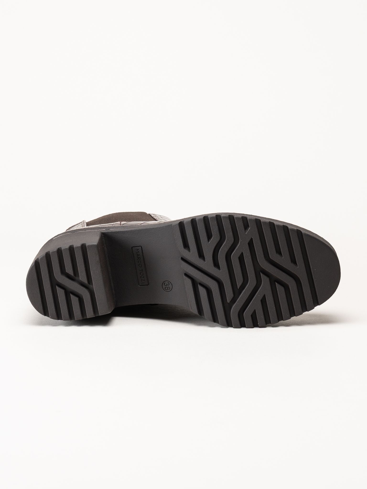 Marco Tozzi - Mörkbruna fodrade boots