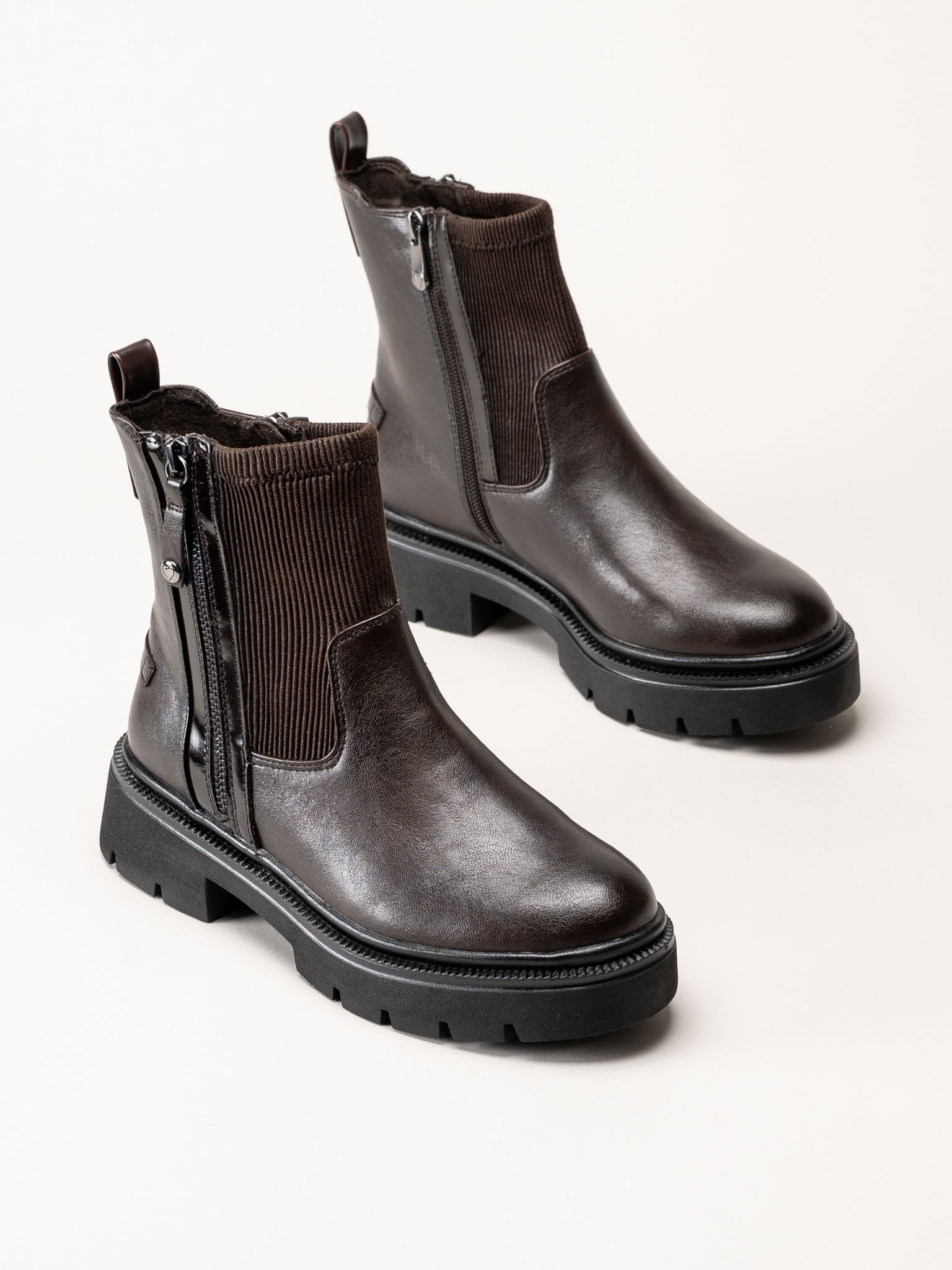 Marco Tozzi - Mörkbruna boots