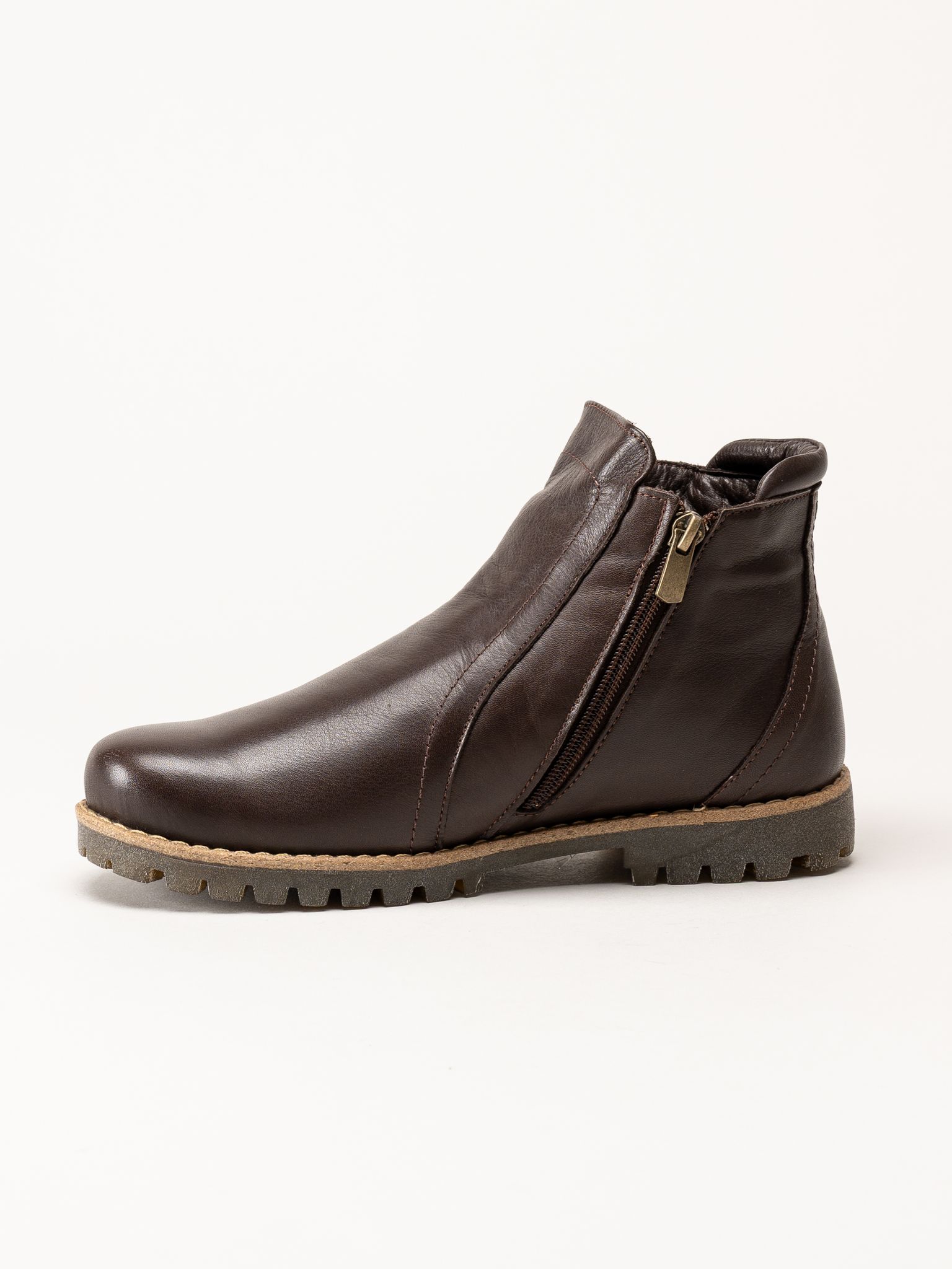 Charlotte of Sweden - Mörkbruna boots