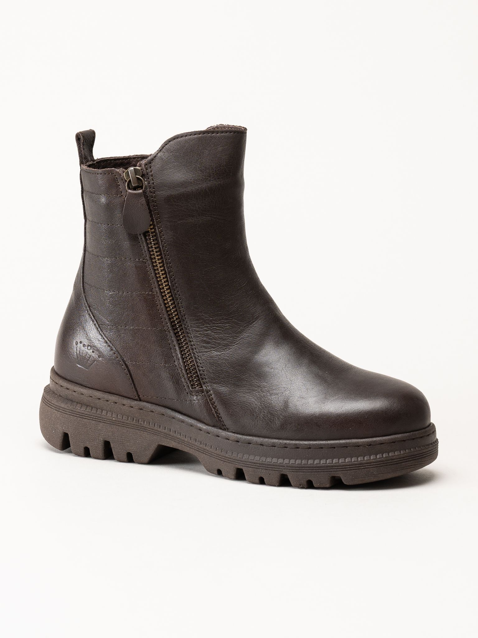 Charlotte of Sweden - Mörkbruna boots