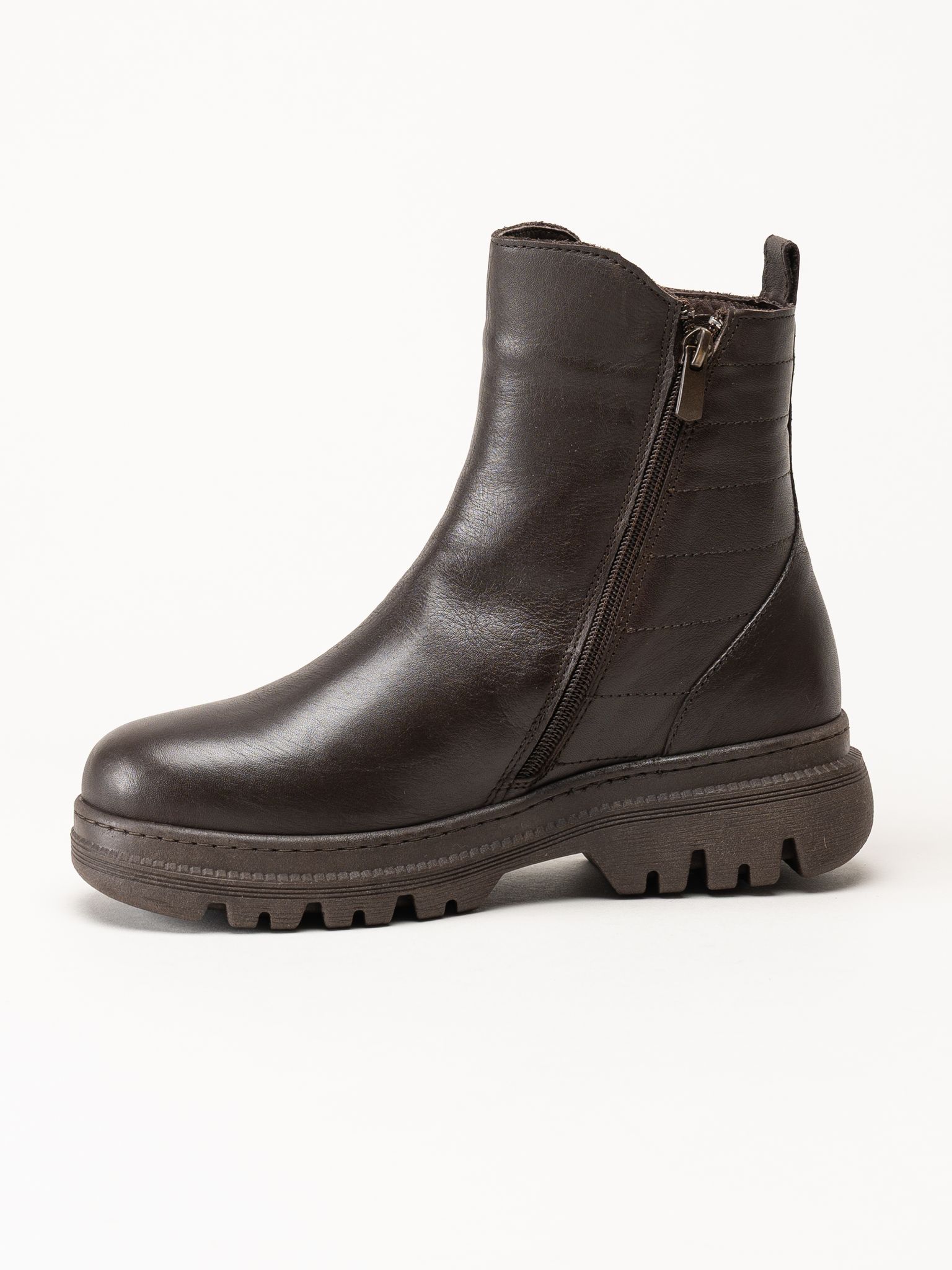 Charlotte of Sweden - Mörkbruna boots