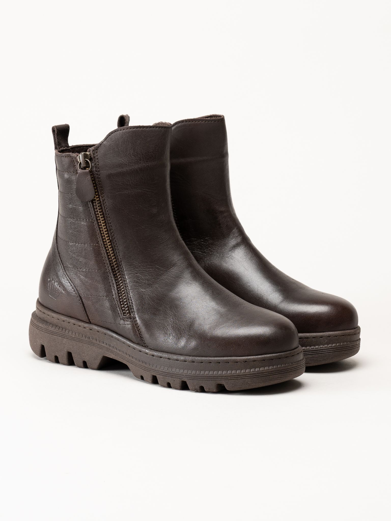 Charlotte of Sweden - Mörkbruna boots