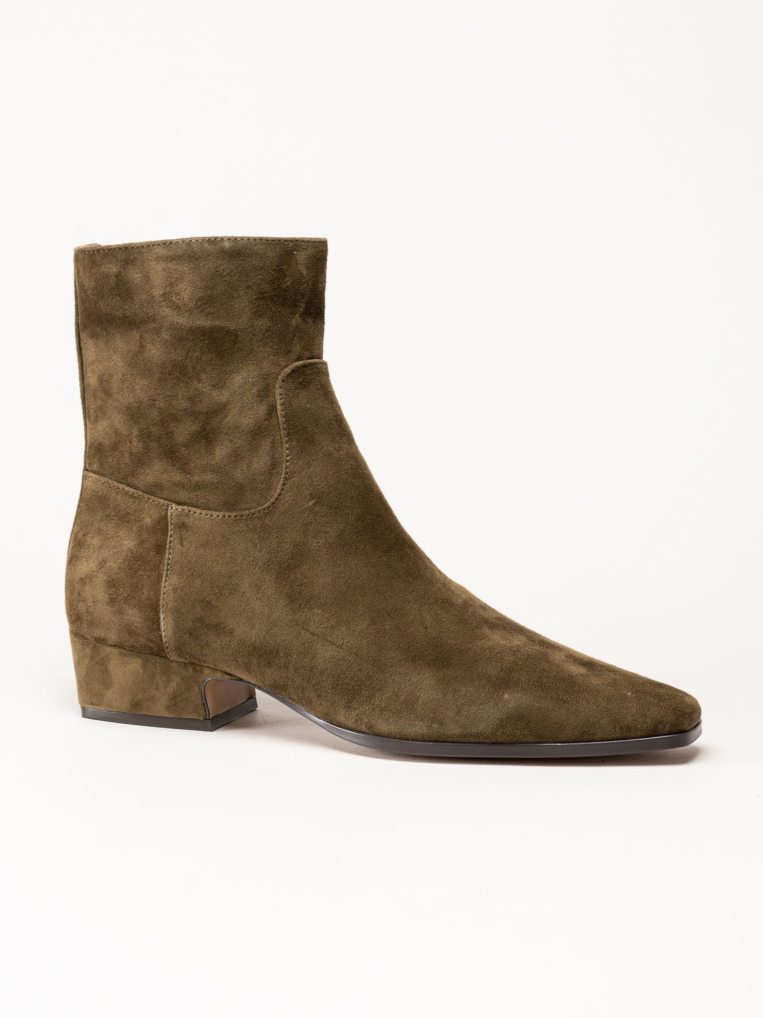 Steve Madden - Dusty - Olivgröna stövletter i mocka