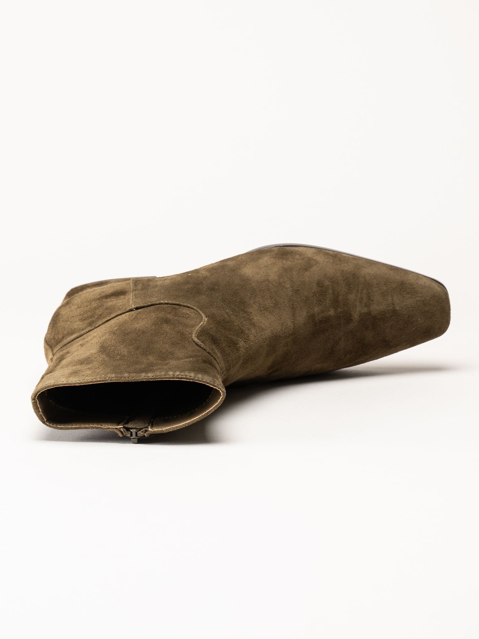 Steve Madden - Dusty - Olivgröna stövletter i mocka