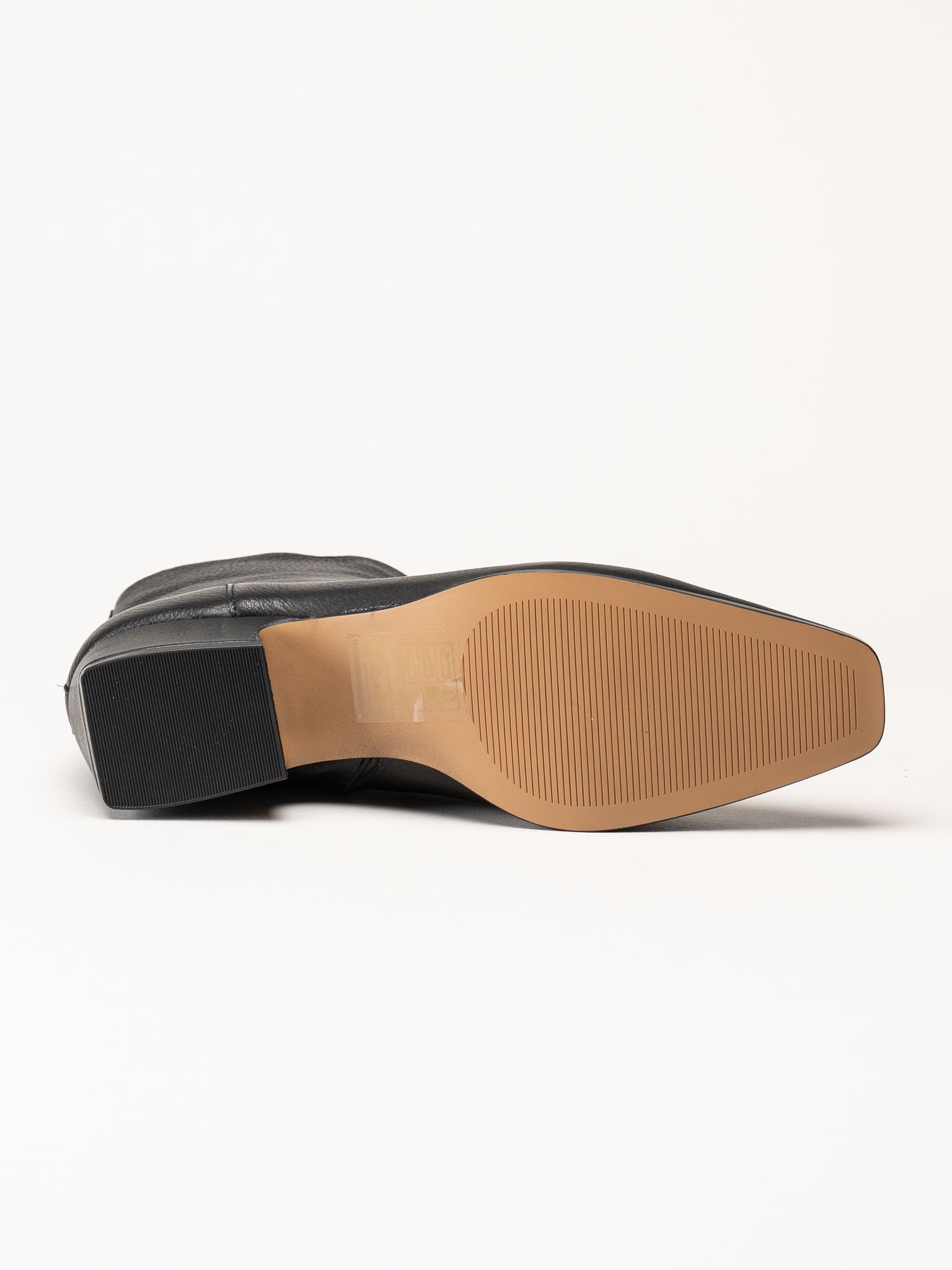 Steve Madden - Dusty - Svarta stövletter i skinn