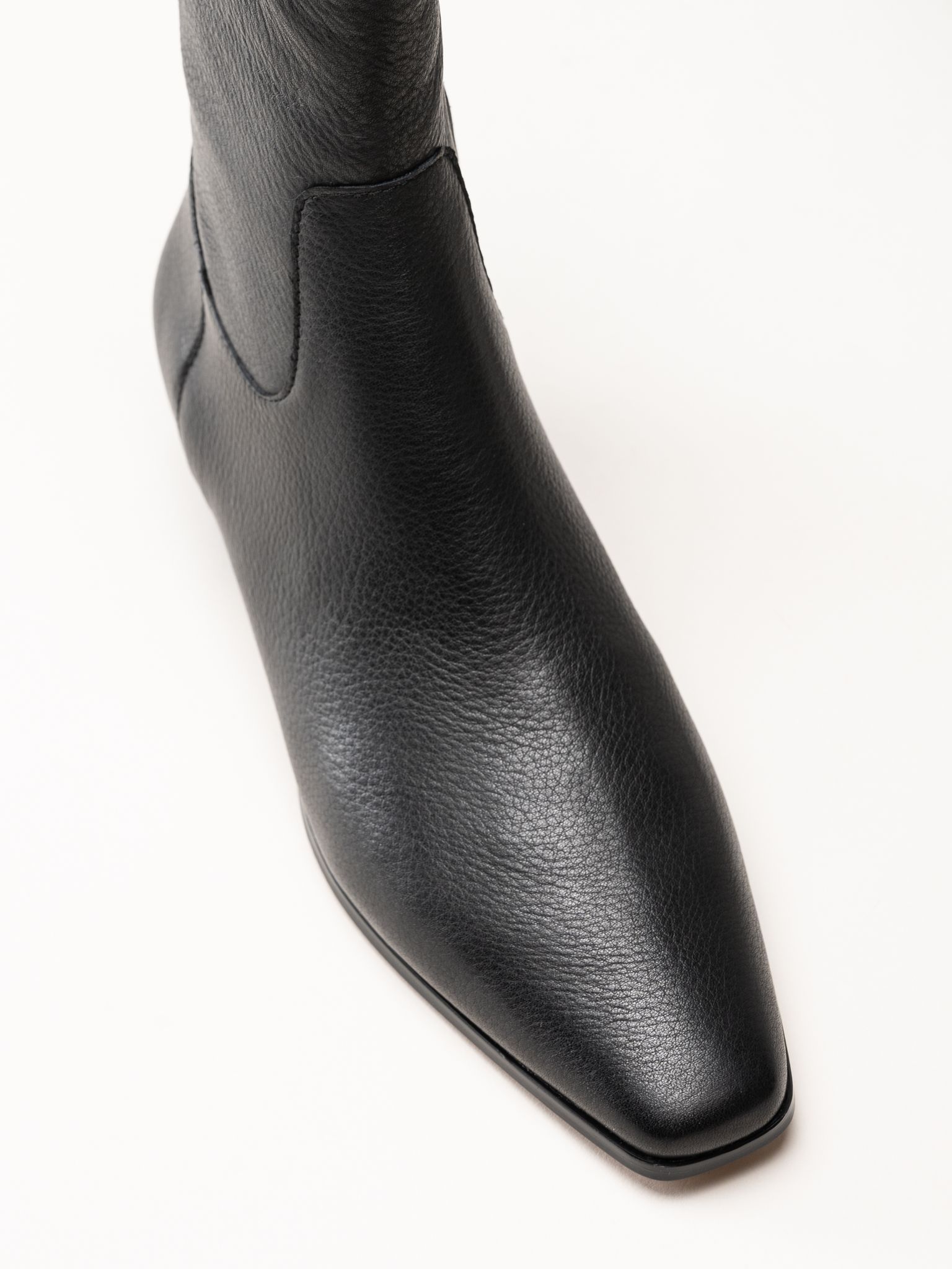 Steve Madden - Dusty - Svarta stövletter i skinn