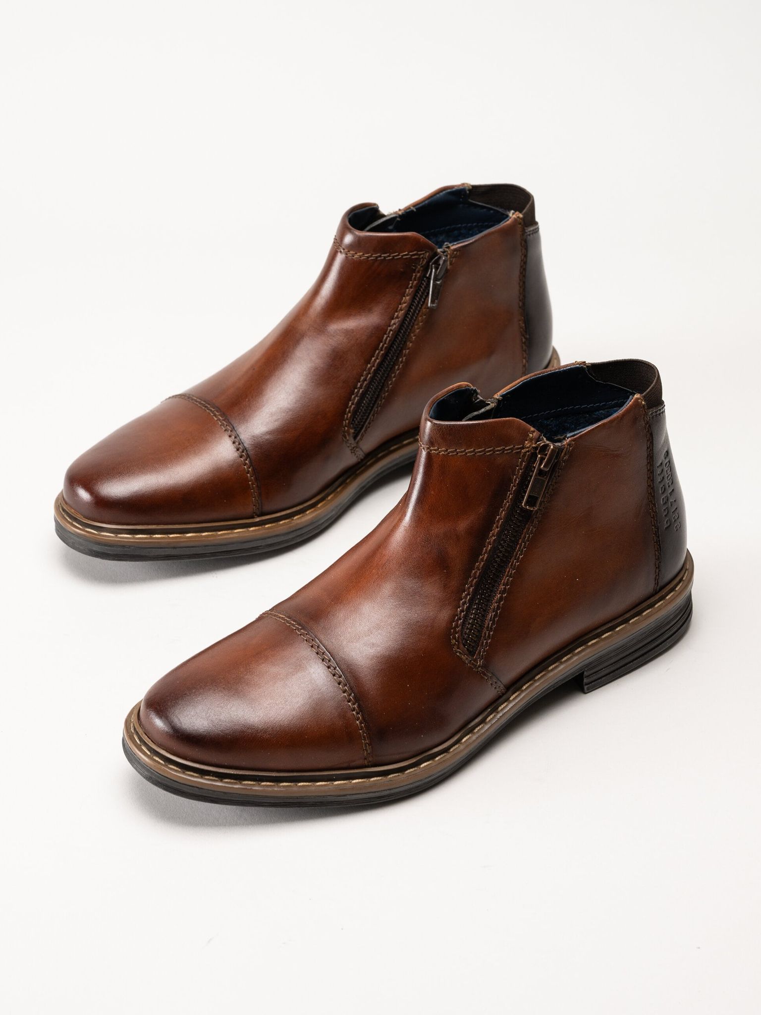 Bugatti - Rigalo Evo - Bruna boots i skinn