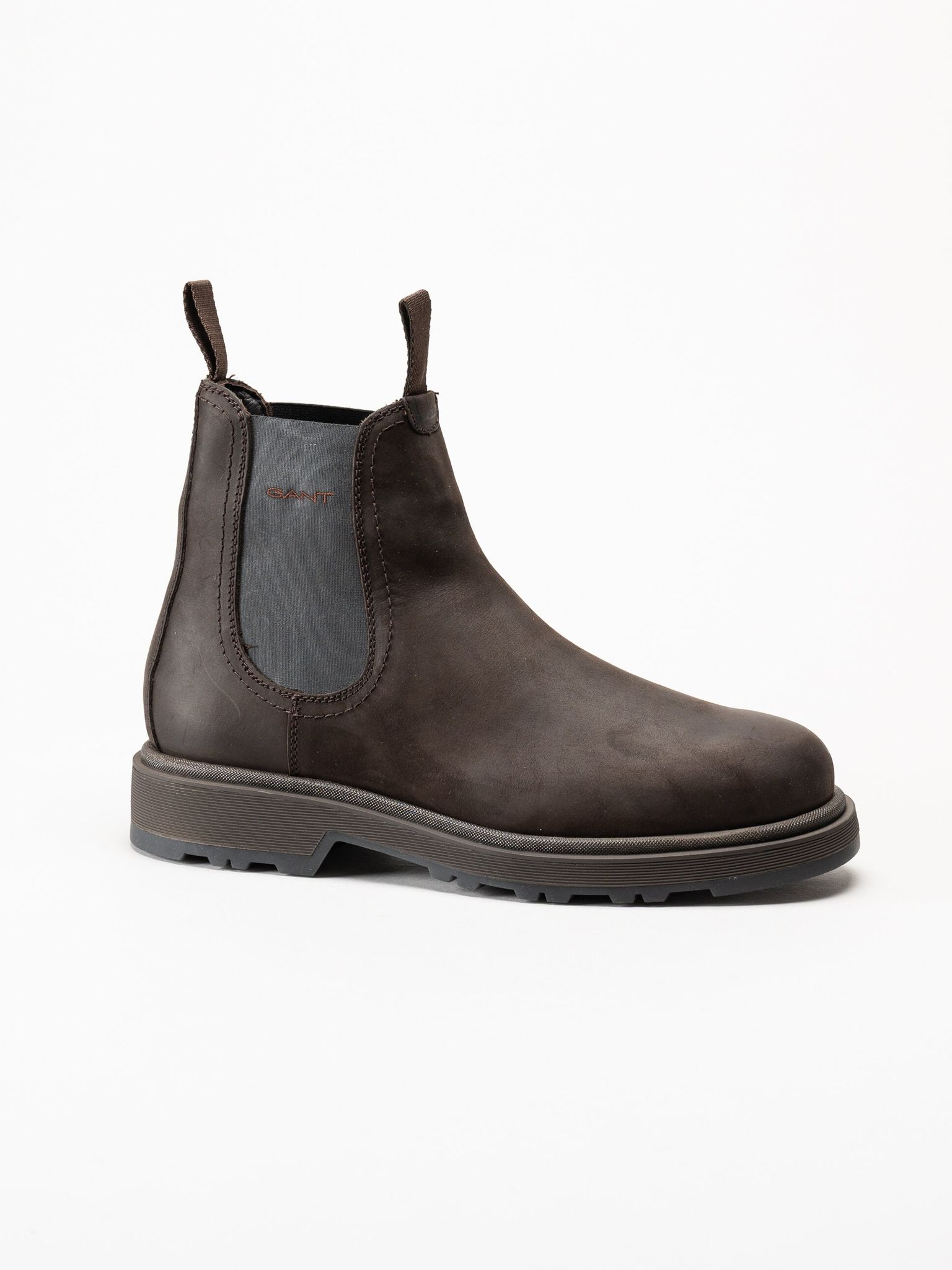Gant Footwear - Blisdor - Mörkbruna chelsea boots i oljad nubuck