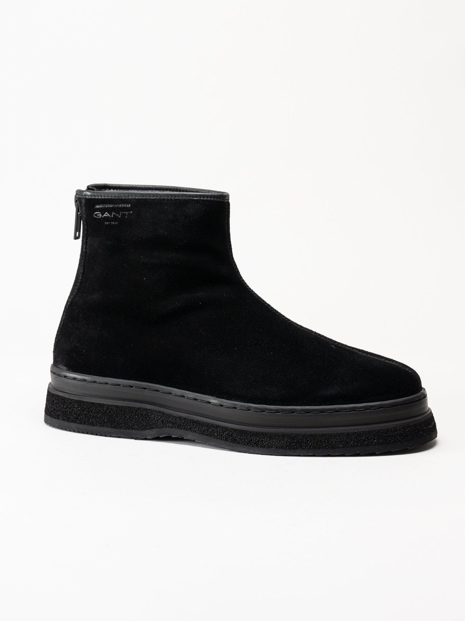 Gant Footwear - Blistown - Svarta varmfodrade boots i mocka
