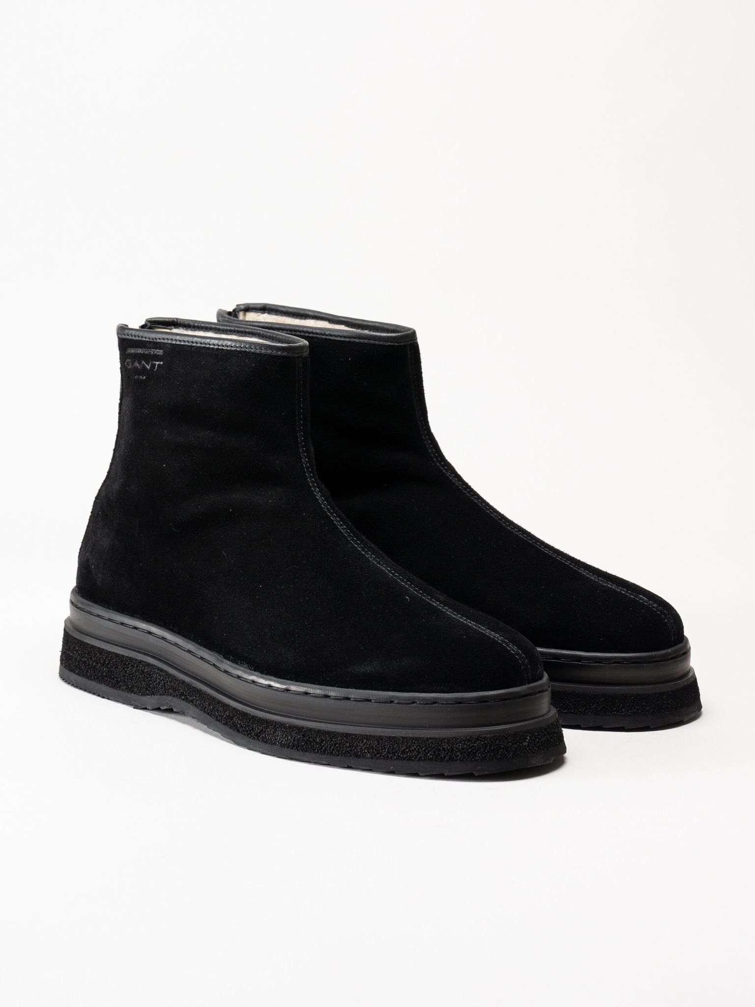 Gant Footwear - Blistown - Svarta varmfodrade boots i mocka