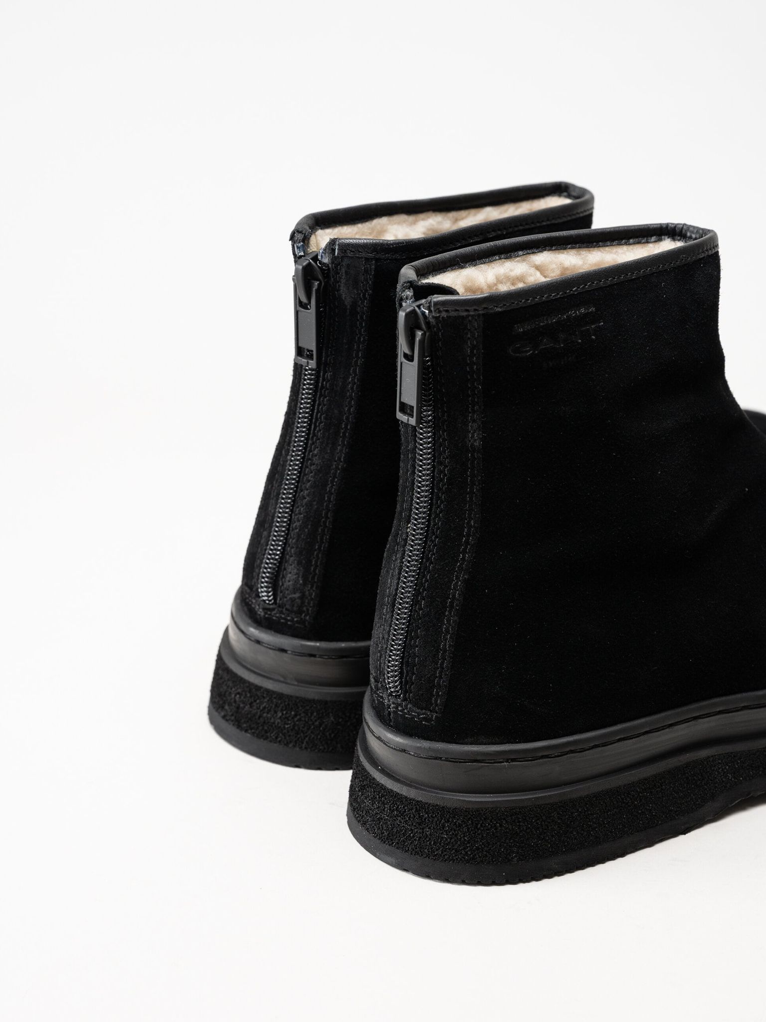 Gant Footwear - Blistown - Svarta varmfodrade boots i mocka