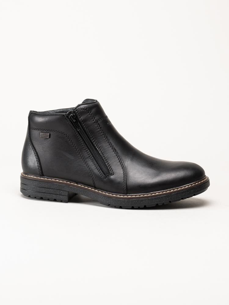 Rieker - Svarta chelsea boots i skinn