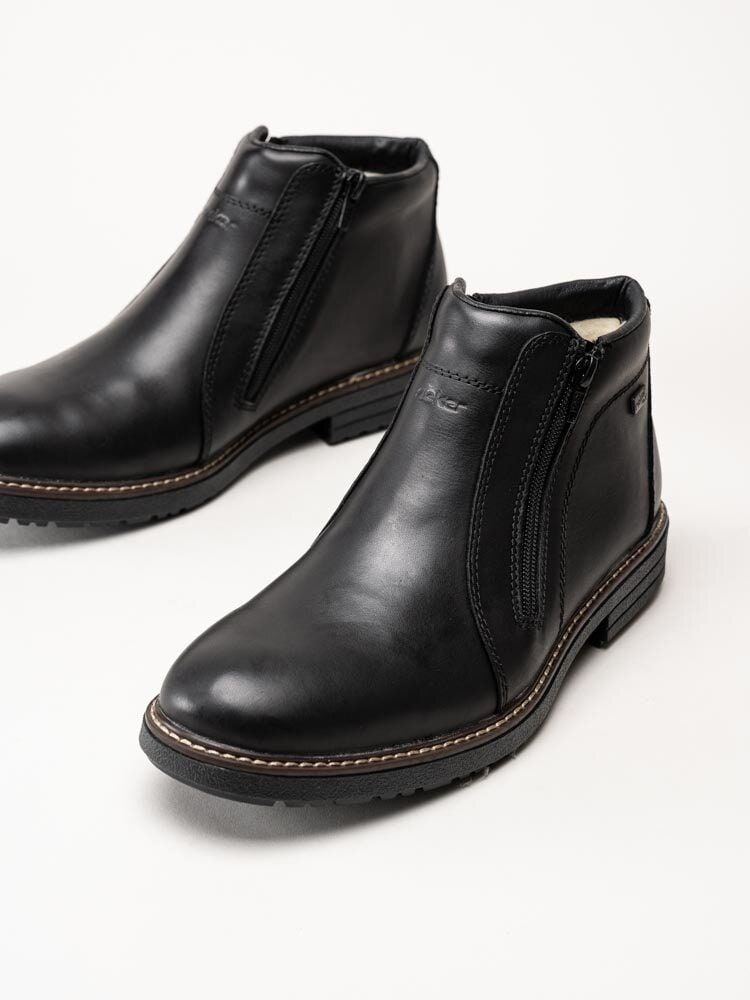Rieker - Svarta chelsea boots i skinn