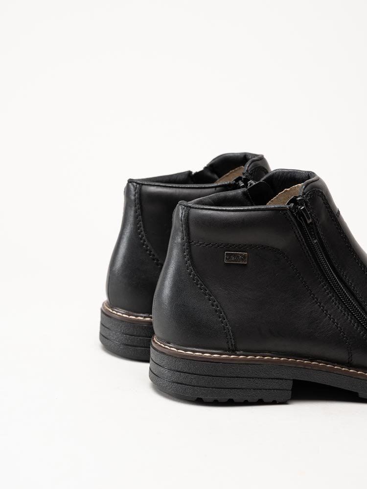Rieker - Svarta chelsea boots i skinn