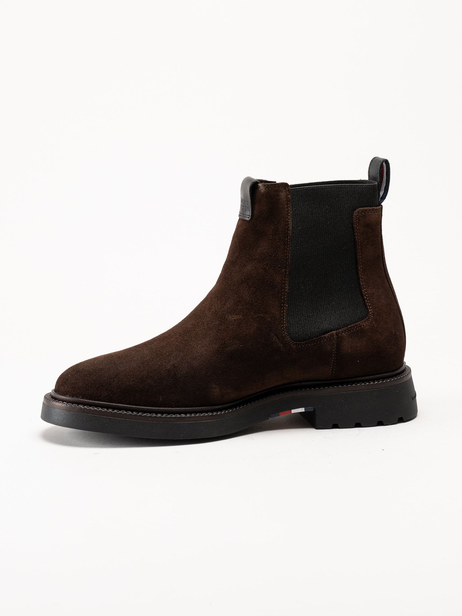 Tommy Hilfiger - Hilfiger Comfort Lwt Sde Chel - Mörkbruna chelsea boots i mocka