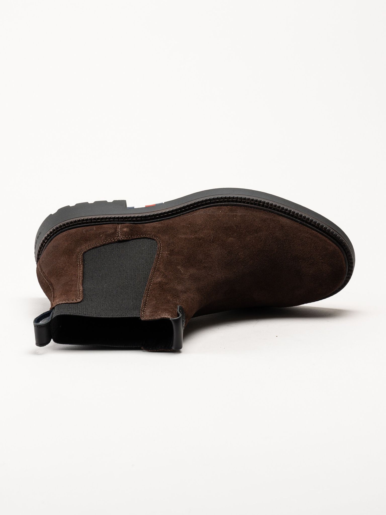 Tommy Hilfiger - Hilfiger Comfort Lwt Sde Chel - Mörkbruna chelsea boots i mocka