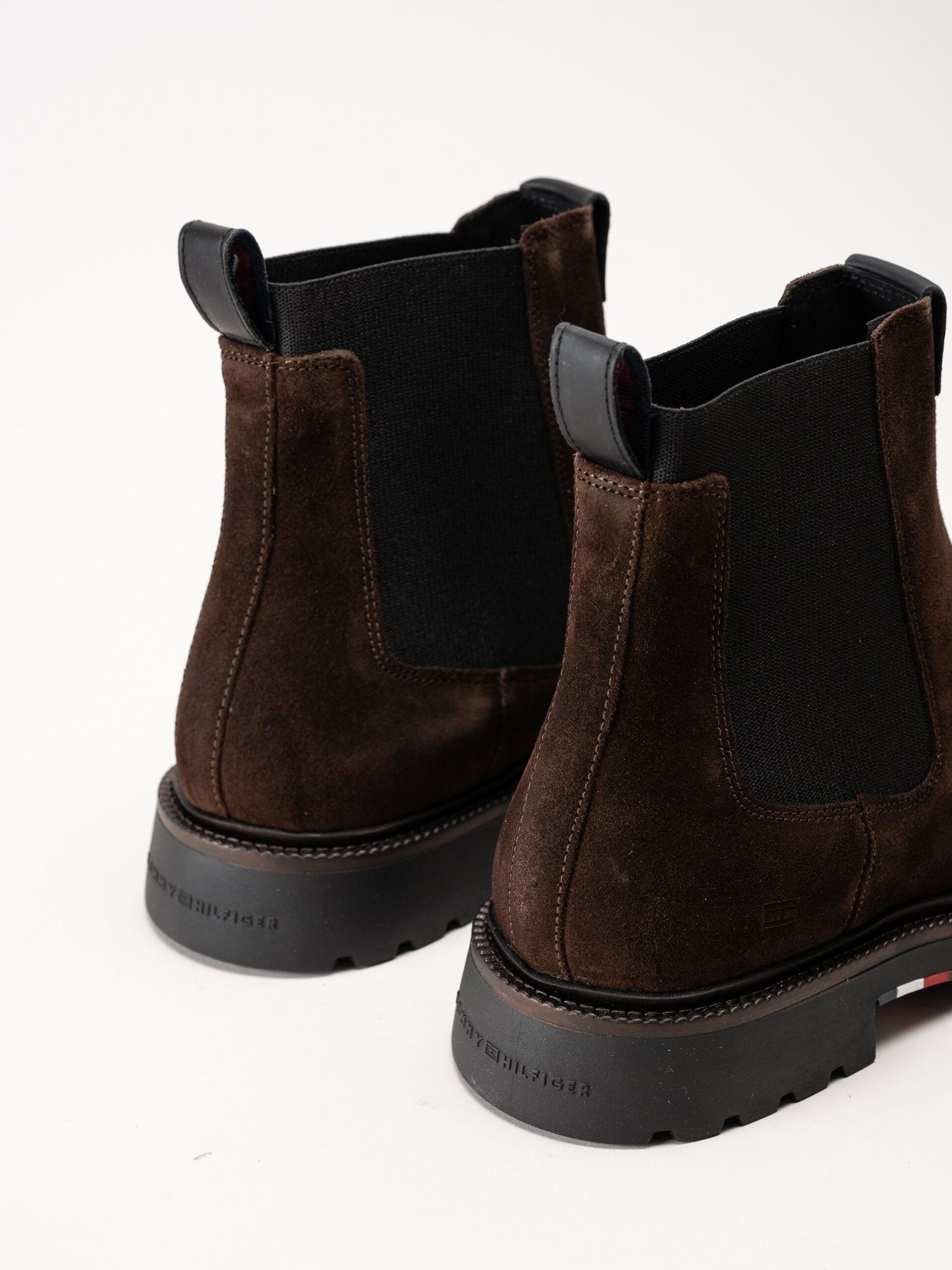 Tommy Hilfiger - Hilfiger Comfort Lwt Sde Chel - Mörkbruna chelsea boots i mocka