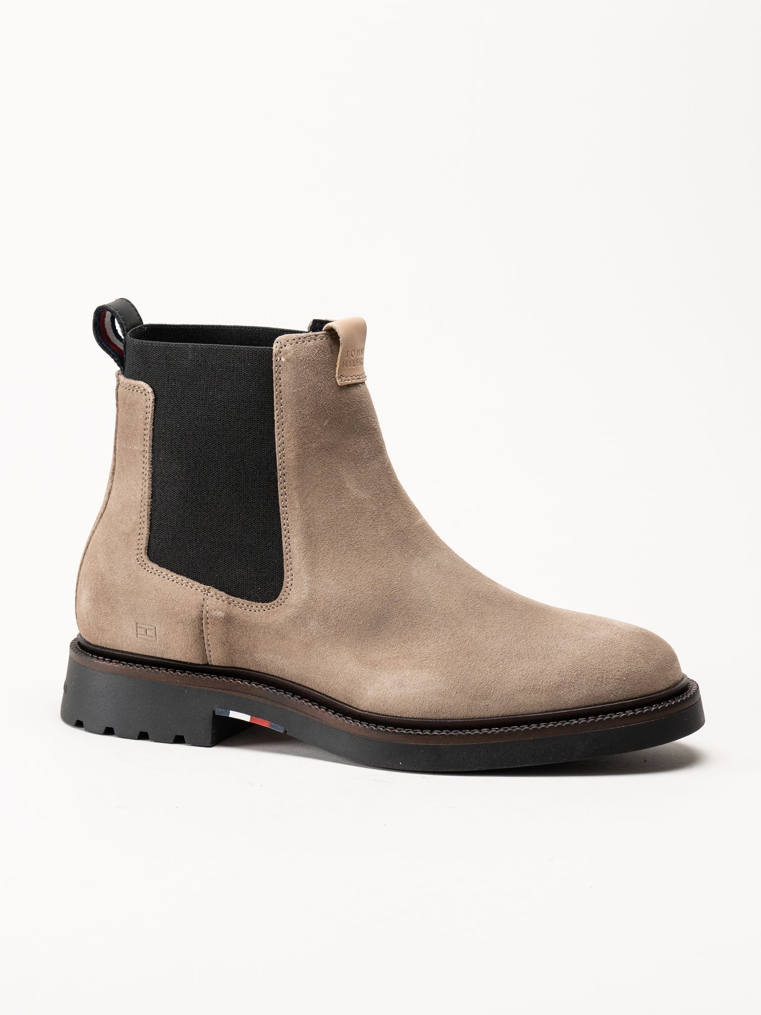 Tommy Hilfiger - Hilfiger Comfort Lwt Sde Chel - Beige chelsea boots i mocka