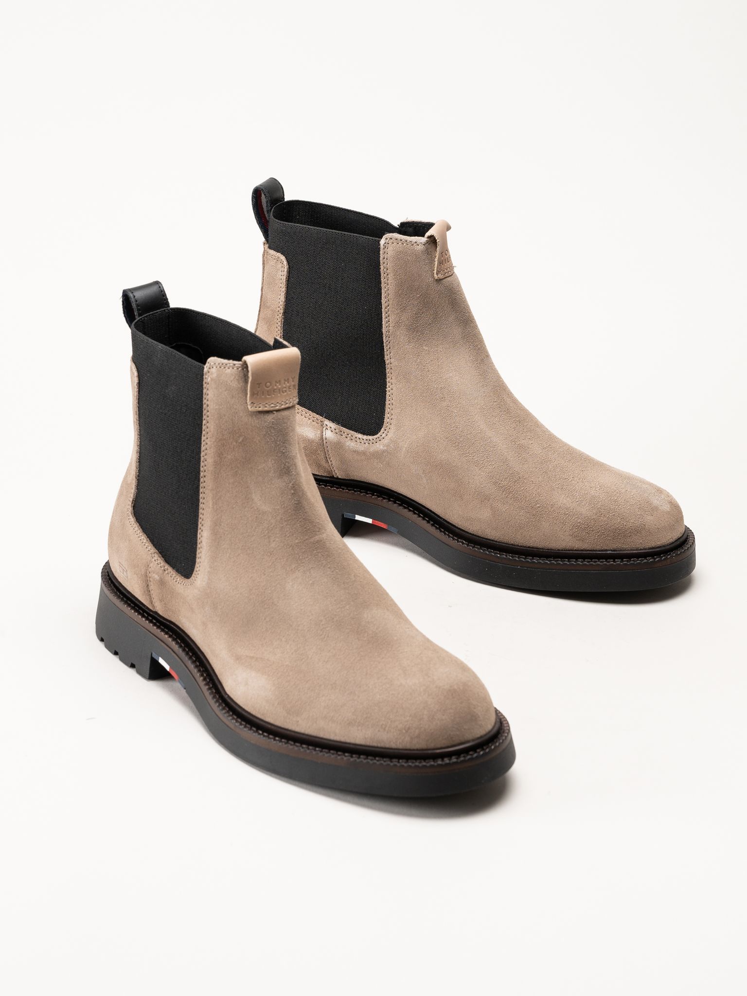 Tommy Hilfiger - Hilfiger Comfort Lwt Sde Chel - Beige chelsea boots i mocka