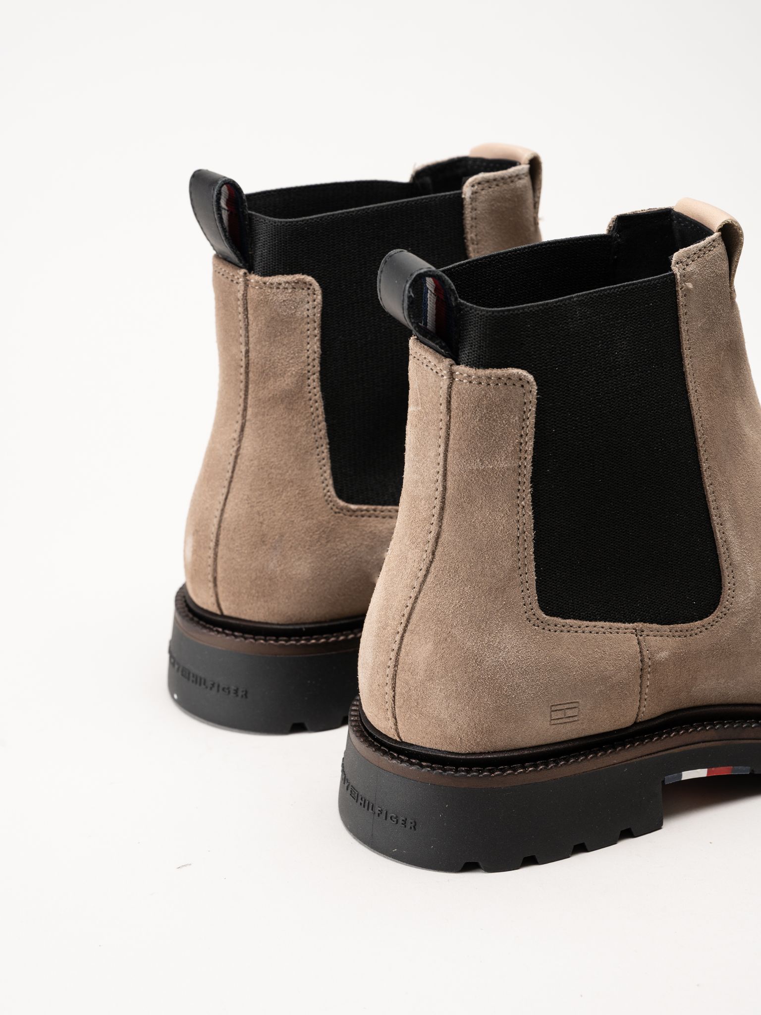Tommy Hilfiger - Hilfiger Comfort Lwt Sde Chel - Beige chelsea boots i mocka