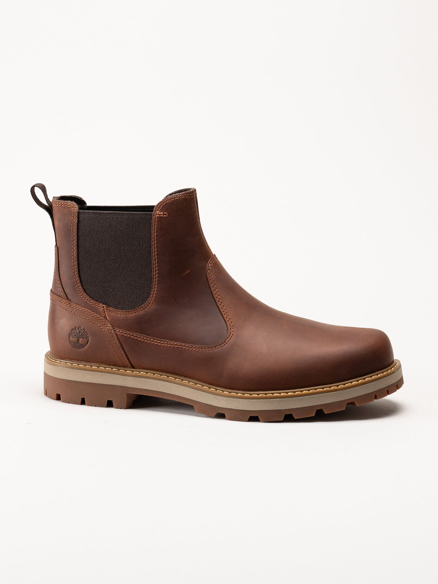 Timberland - Britton Road - Bruna chelsea boots i oljad nubuck