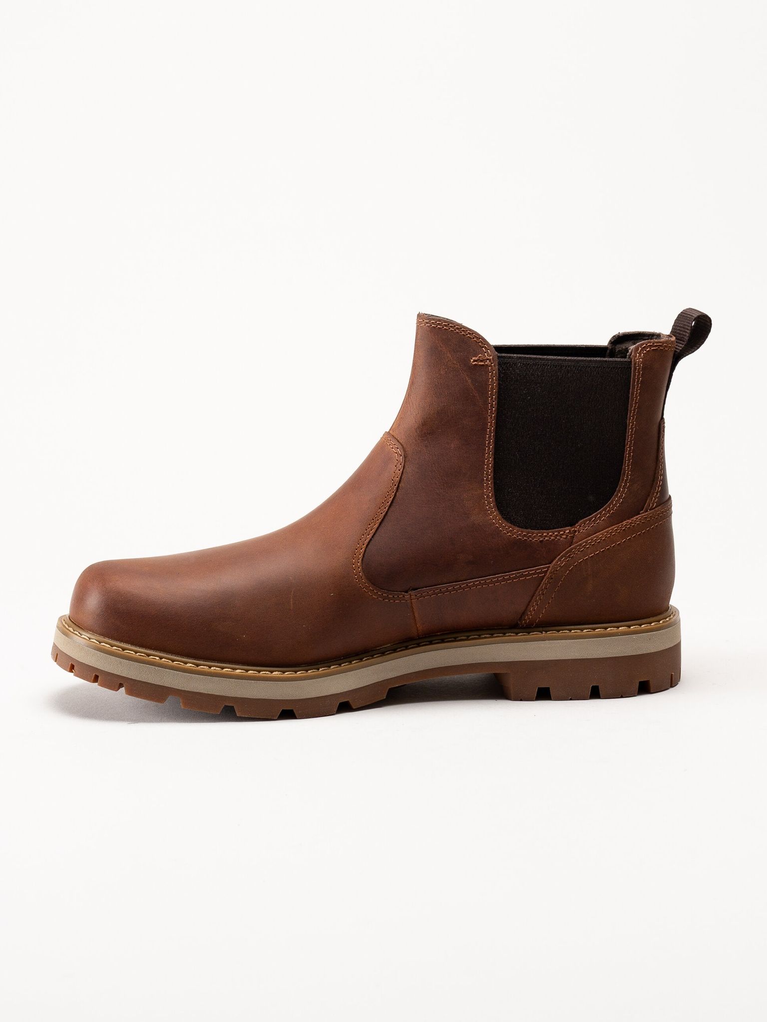 Timberland - Britton Road - Bruna chelsea boots i oljad nubuck