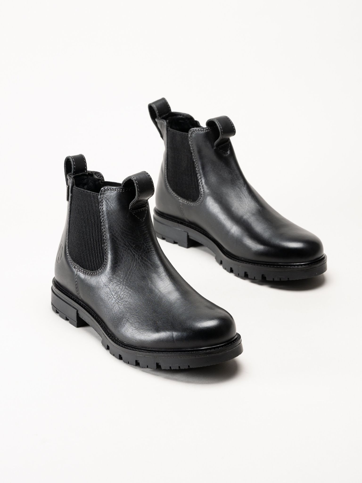 Axelda - Treviso WP - Svarta chelsea boots i skinn