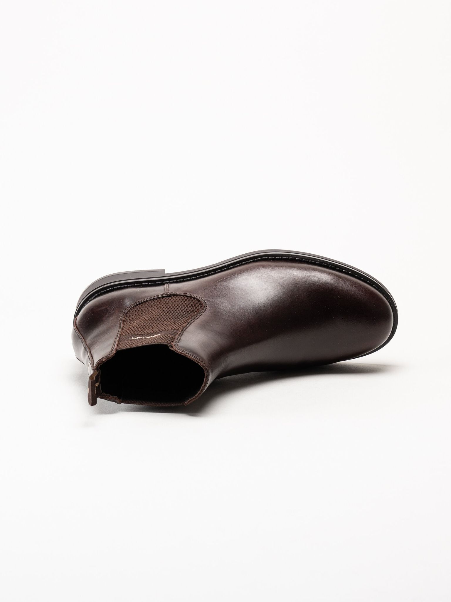 Gant Footwear - Prepdale - Mörkbruna Chelsea boots i skinn