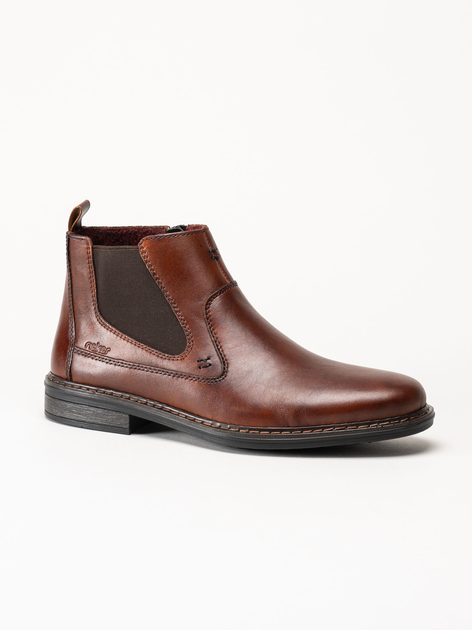 Rieker - Ljusbruna fodrade chelsea boots