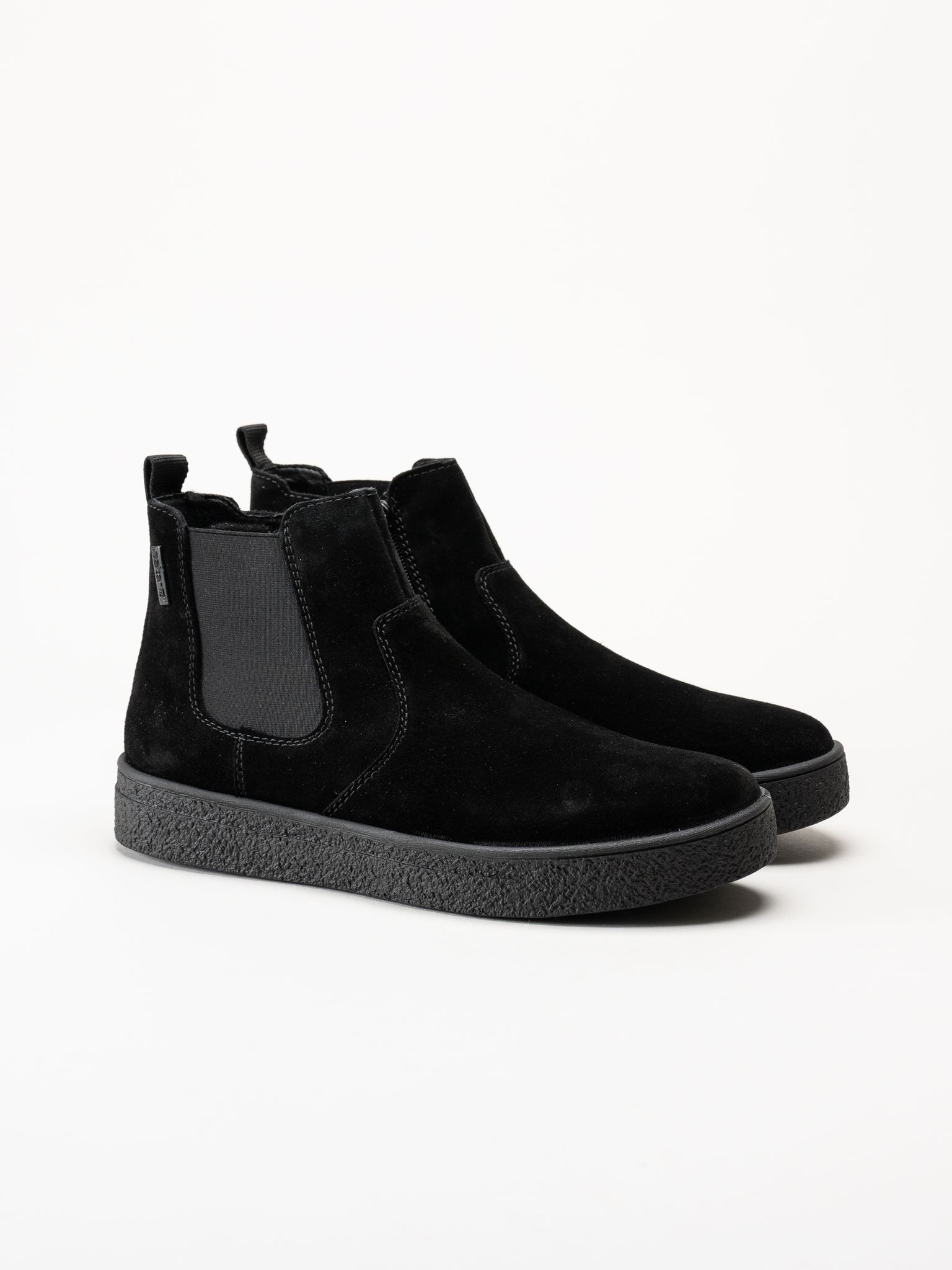 Rieker - Svarta fodrade mockaboots