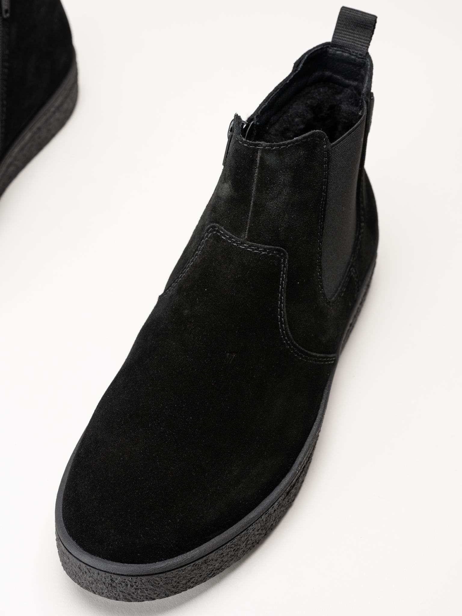 Rieker - Svarta fodrade mockaboots