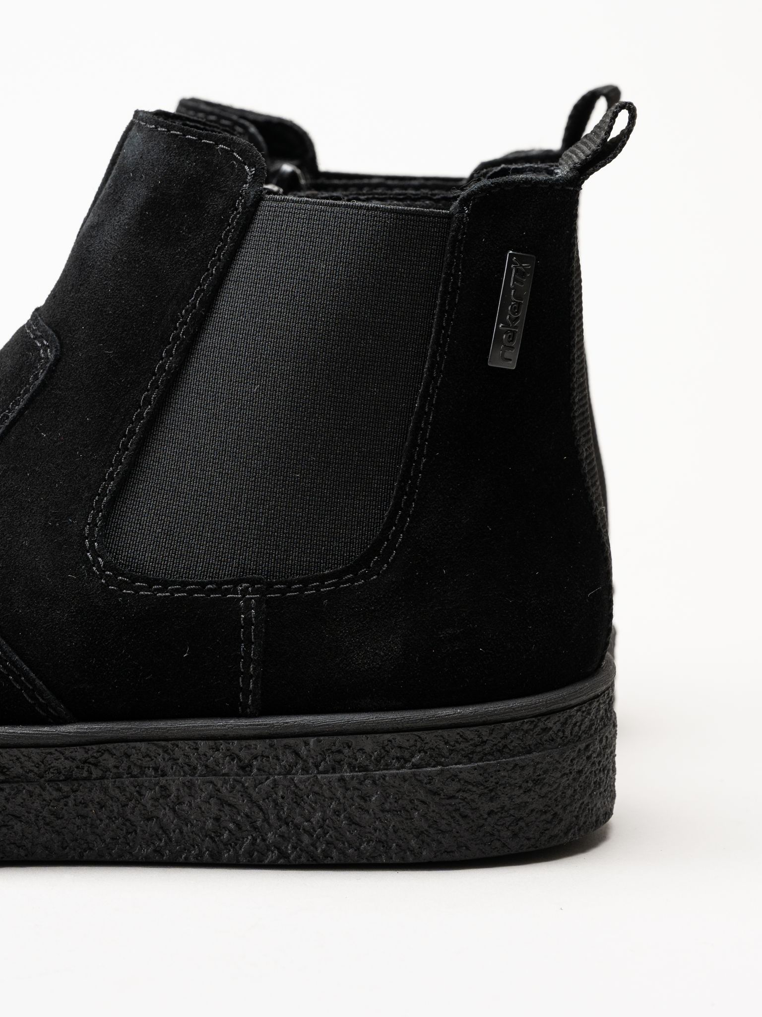 Rieker - Svarta fodrade mockaboots