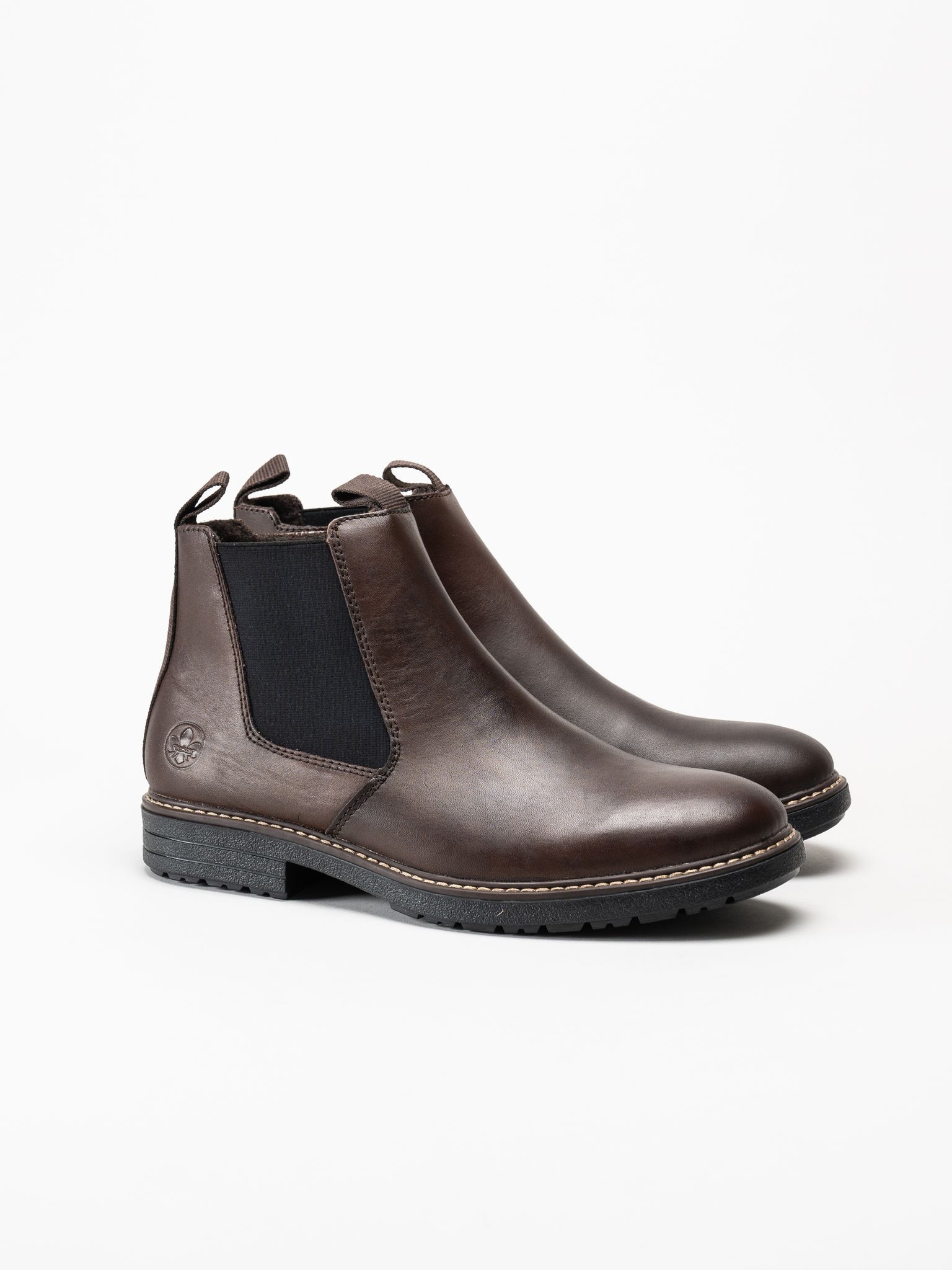 Rieker - Mörkbruna fodrade boots