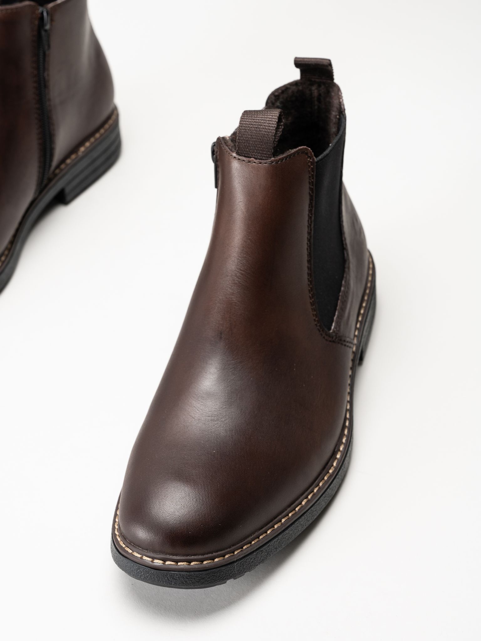 Rieker - Mörkbruna fodrade boots