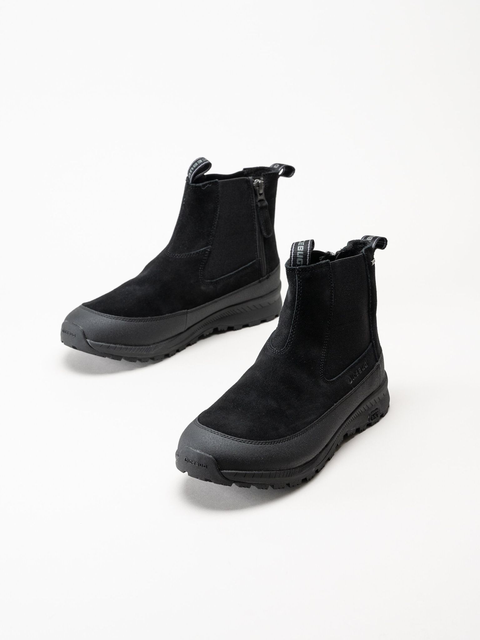 Icebug - Boda M NT - Svarta chelsea boots i mocka