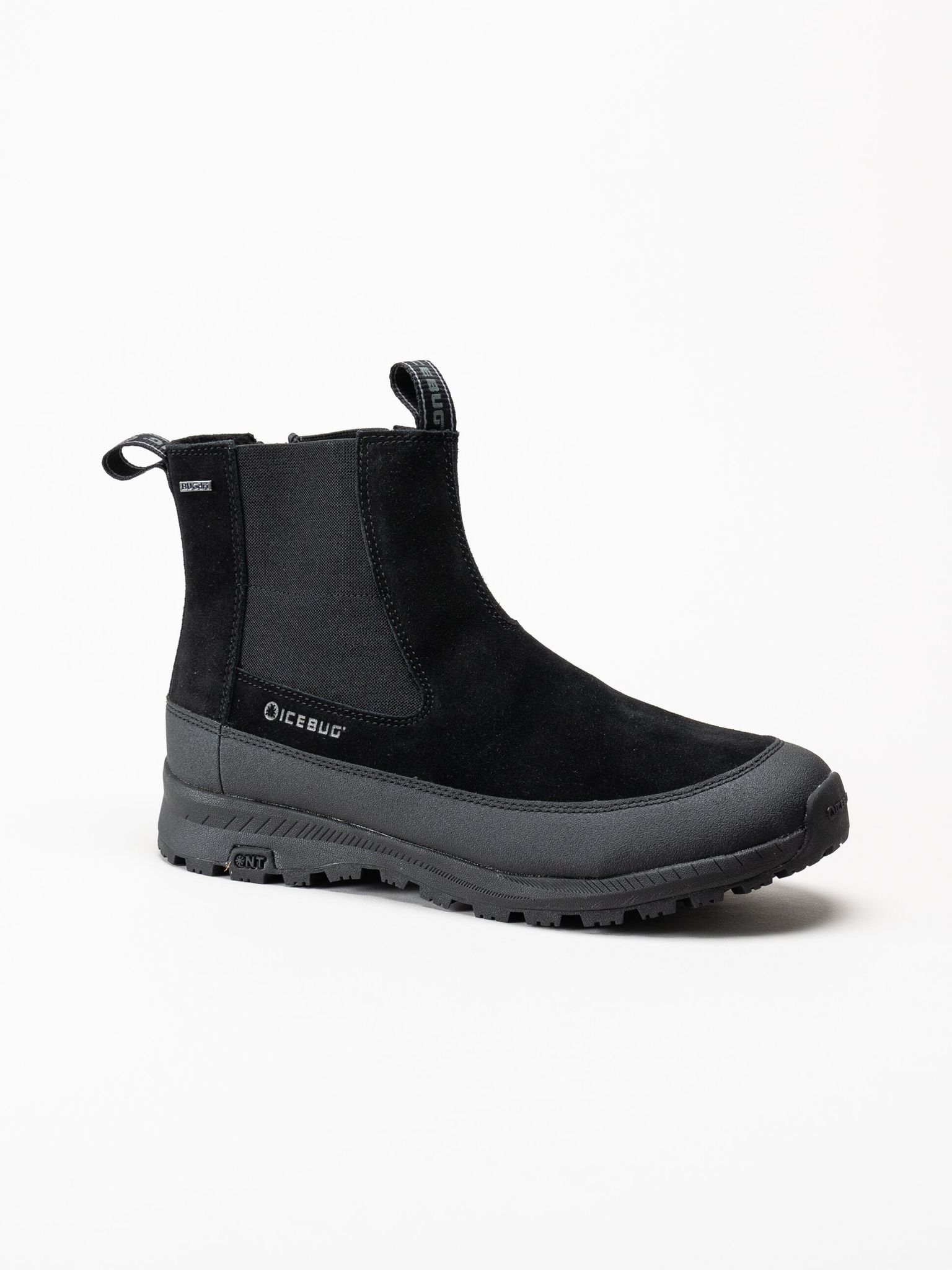 Icebug - Boda M NT - Svarta chelsea boots i mocka