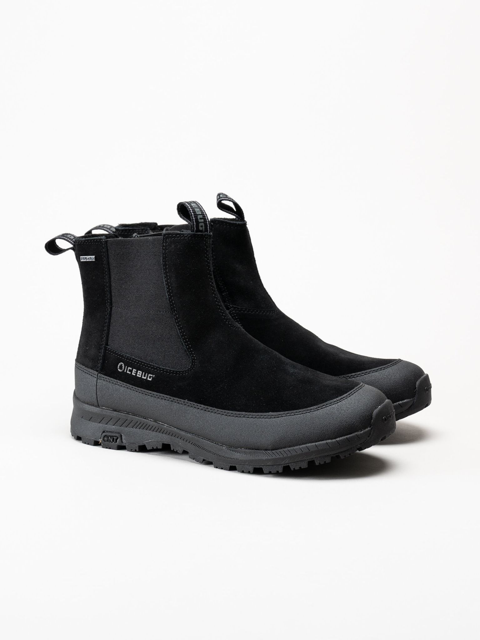 Icebug - Boda M NT - Svarta chelsea boots i mocka