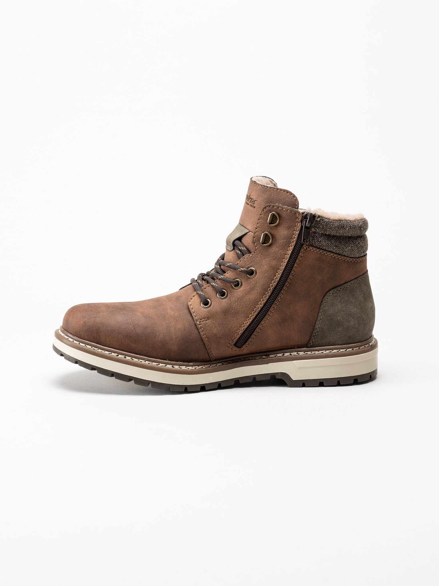 Rieker - Bruna fodrade kängor