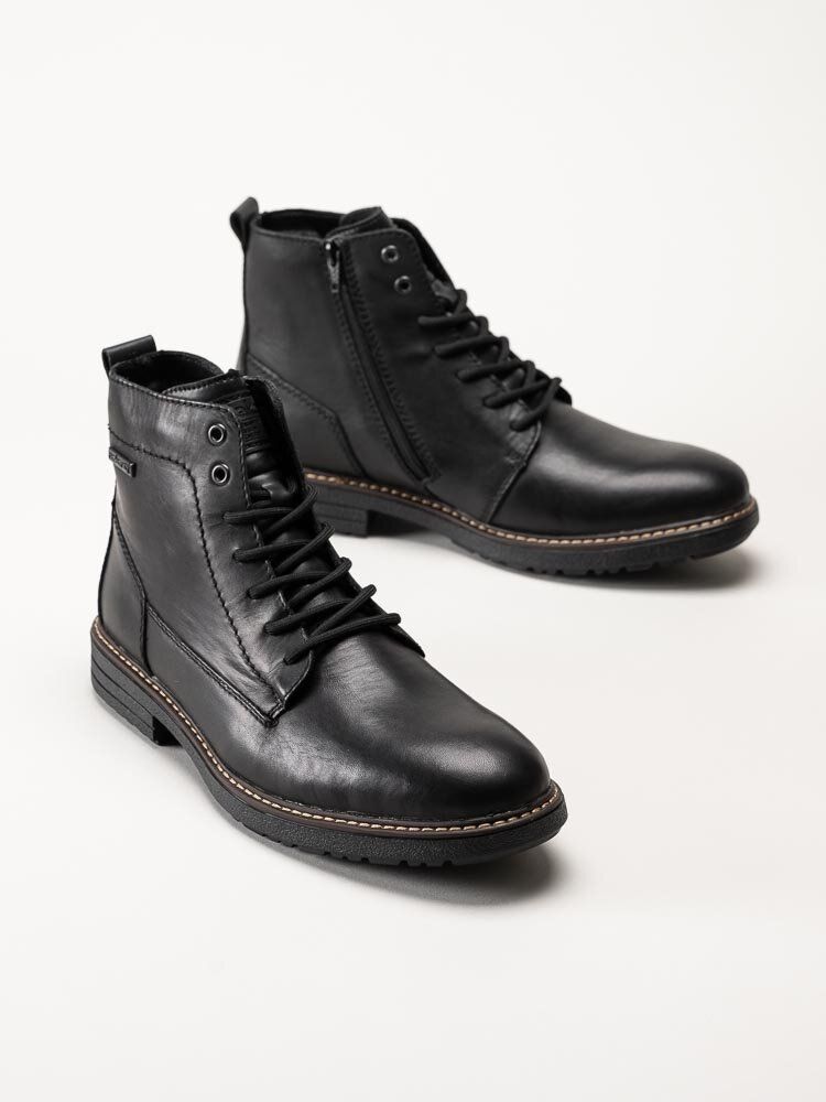 Rieker - Svarta fodrade kängor