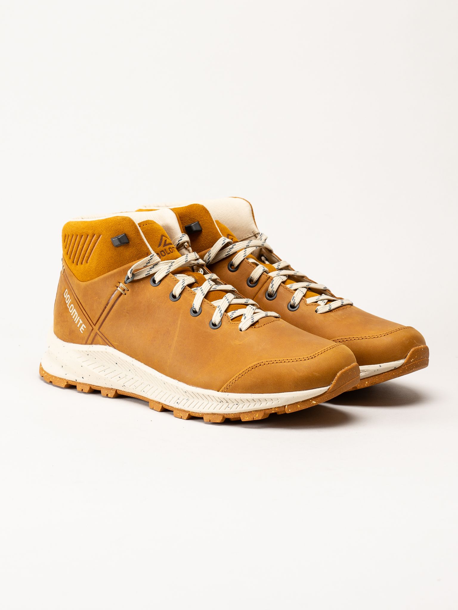Dolomite - Carezza Nabuk Mid Lt Ms - Gula promenadkängor i nubuck och mocka