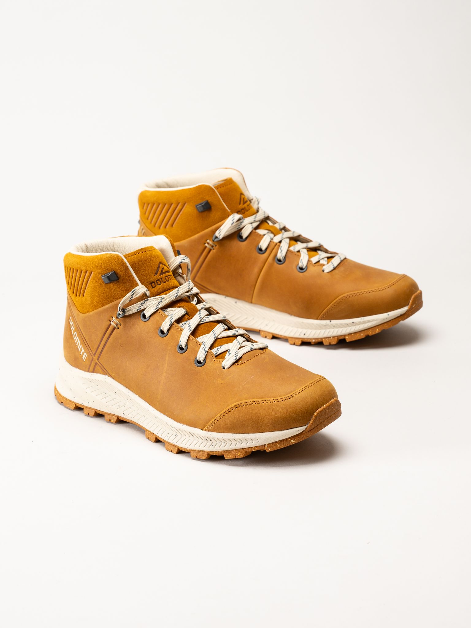Dolomite - Carezza Nabuk Mid Lt Ms - Gula promenadkängor i nubuck och mocka