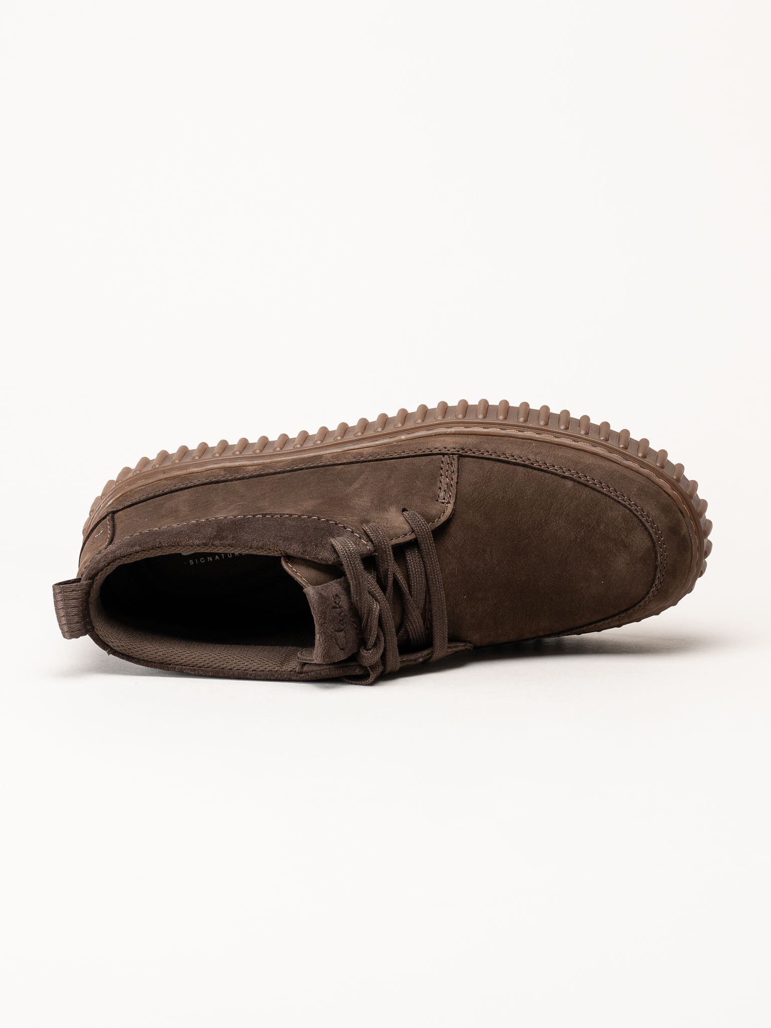 Clarks - Torhill Lace Hi - Mörkbruna snörskor