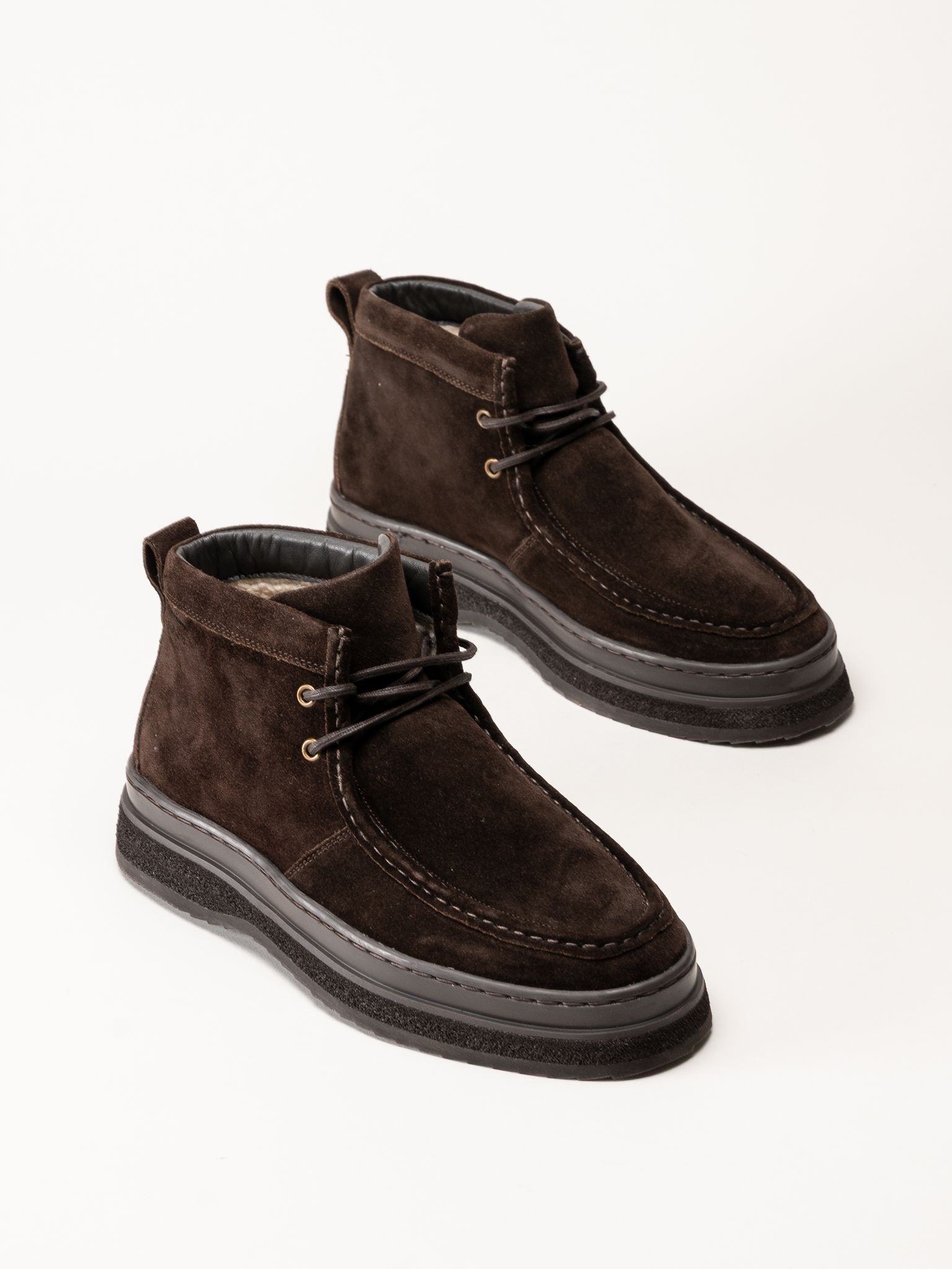 Gant Footwear - Blistown Mid - Mörkbruna fodrade boots