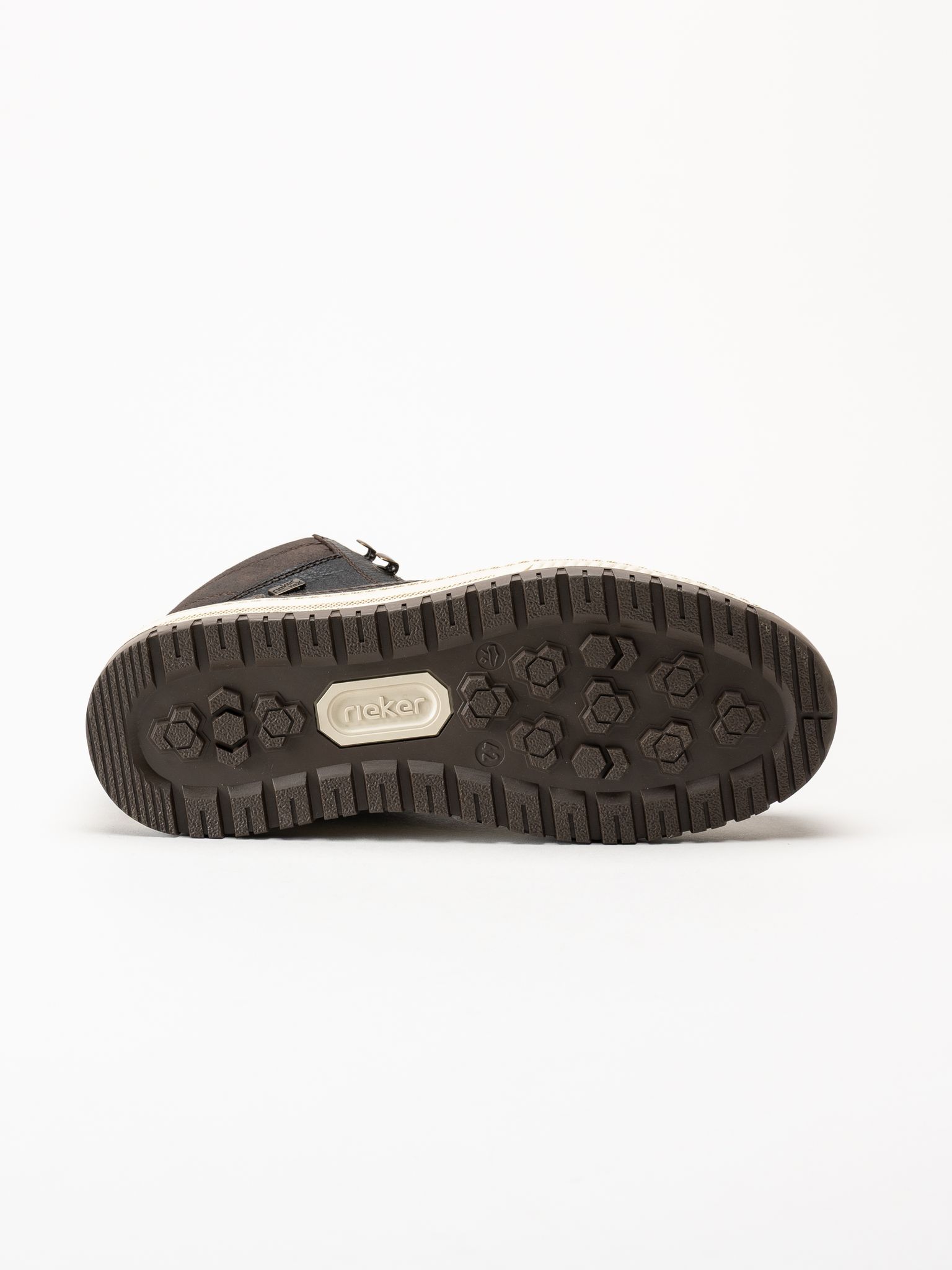 Rieker - Mörkbruna fodrade sneakers